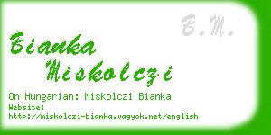 bianka miskolczi business card